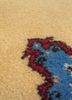 aalam gold wool hand knotted Rug - CloseUp