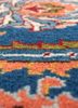 aalam pink and purple wool hand knotted Rug - CloseUp