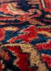 aalam pink and purple wool hand knotted Rug - CloseUp