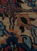 aalam blue wool hand knotted Rug - CloseUp