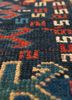 kiaan blue wool hand knotted Rug - CloseUp