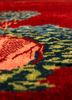 aalam red and orange wool hand knotted Rug - CloseUp aalam red and orange wool hand knotted Rug - CloseUp