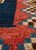 kiaan blue wool hand knotted Rug - CloseUp