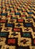 aalam red and orange wool hand knotted Rug - CloseUp