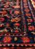 aalam pink and purple wool hand knotted Rug - CloseUp