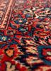 aalam blue wool hand knotted Rug - CloseUp aalam blue wool hand knotted Rug - CloseUp