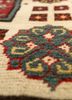 aalam grey and black wool hand knotted Rug - CloseUp