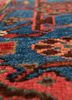 aalam blue wool hand knotted Rug - CloseUp aalam blue wool hand knotted Rug - CloseUp