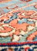aalam red and orange wool hand knotted Rug - CloseUp aalam red and orange wool hand knotted Rug - CloseUp