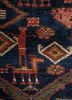 kiaan blue wool hand knotted Rug - CloseUp