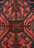 kiaan red and orange wool hand knotted Rug - CloseUp