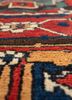 aalam blue wool hand knotted Rug - CloseUp