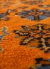 aalam red and orange wool hand knotted Rug - CloseUp aalam red and orange wool hand knotted Rug - CloseUp