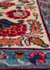 aalam ivory wool hand knotted Rug - CloseUp