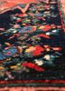 aalam red and orange wool hand knotted Rug - CloseUp aalam red and orange wool hand knotted Rug - CloseUp