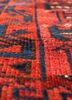 aalam blue wool hand knotted Rug - CloseUp
