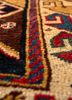 aalam blue wool hand knotted Rug - CloseUp