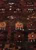 aalam beige and brown wool hand knotted Rug - CloseUp