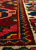 aalam red and orange wool hand knotted Rug - CloseUp aalam red and orange wool hand knotted Rug - CloseUp