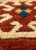 kiaan blue wool hand knotted Rug - CloseUp
