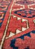 kiaan red and orange wool hand knotted Rug - CloseUp kiaan red and orange wool hand knotted Rug - CloseUp