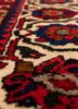 aalam red and orange wool hand knotted Rug - CloseUp aalam red and orange wool hand knotted Rug - CloseUp