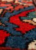 aalam red and orange wool hand knotted Rug - CloseUp aalam red and orange wool hand knotted Rug - CloseUp