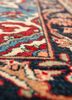aalam red and orange wool hand knotted Rug - CloseUp aalam red and orange wool hand knotted Rug - CloseUp