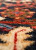 aalam red and orange wool hand knotted Rug - CloseUp aalam red and orange wool hand knotted Rug - CloseUp