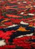 aalam red and orange wool hand knotted Rug - CloseUp aalam red and orange wool hand knotted Rug - CloseUp