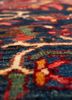 aalam grey and black wool hand knotted Rug - CloseUp aalam grey and black wool hand knotted Rug - CloseUp