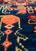 aalam pink and purple wool hand knotted Rug - CloseUp aalam pink and purple wool hand knotted Rug - CloseUp