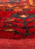 kiaan red and orange wool hand knotted Rug - CloseUp kiaan red and orange wool hand knotted Rug - CloseUp