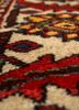 aalam red and orange wool hand knotted Rug - CloseUp aalam red and orange wool hand knotted Rug - CloseUp
