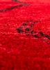 nuray pink and purple wool hand knotted Rug - CloseUp
