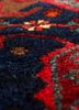 aalam red and orange wool hand knotted Rug - CloseUp aalam red and orange wool hand knotted Rug - CloseUp