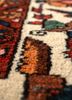 aalam red and orange wool hand knotted Rug - CloseUp aalam red and orange wool hand knotted Rug - CloseUp