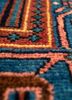 aalam blue wool hand knotted Rug - CloseUp aalam blue wool hand knotted Rug - CloseUp