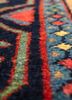 aalam blue wool hand knotted Rug - CloseUp aalam blue wool hand knotted Rug - CloseUp