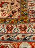 gulmarg red and orange silk hand knotted Rug - CloseUp