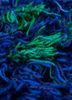 zuri blue wool hand knotted Rug - CloseUp