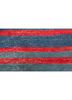 aalam red and orange wool hand knotted Rug - CloseUp