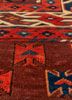 kiaan red and orange wool hand knotted Rug - CloseUp kiaan red and orange wool hand knotted Rug - CloseUp