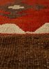 nayaab red and orange wool flat weaves Rug - CloseUp nayaab red and orange wool flat weaves Rug - CloseUp