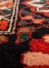 aalam red and orange wool hand knotted Rug - CloseUp