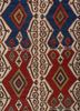 nayaab red and orange wool flat weaves Rug - CloseUp nayaab red and orange wool flat weaves Rug - CloseUp