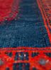 nayaab blue wool flat weaves Rug - CloseUp
