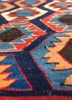 nayaab red and orange wool flat weaves Rug - CloseUp