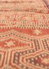 nayaab red and orange wool flat weaves Rug - CloseUp