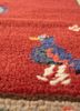 nayaab red and orange wool flat weaves Rug - CloseUp